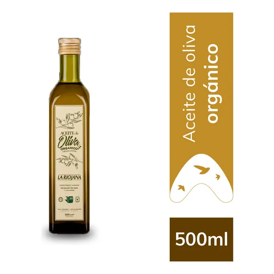 Aceite de oliva orgánico extra virgen 500ml La Riojana