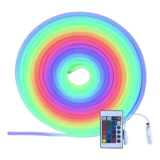 Neonflex Cinta Led 12v Luz Rgb Rollo De 5m