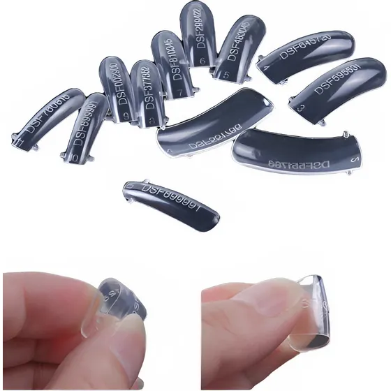 100 Moldes Dual System Para Acrílico O Polygel