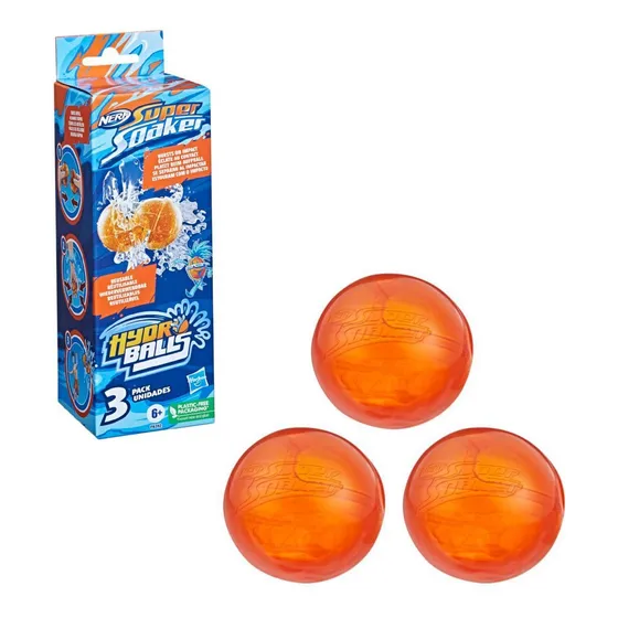 Lanzador De Agua Super Soaker Pack 3 Hydro Balls