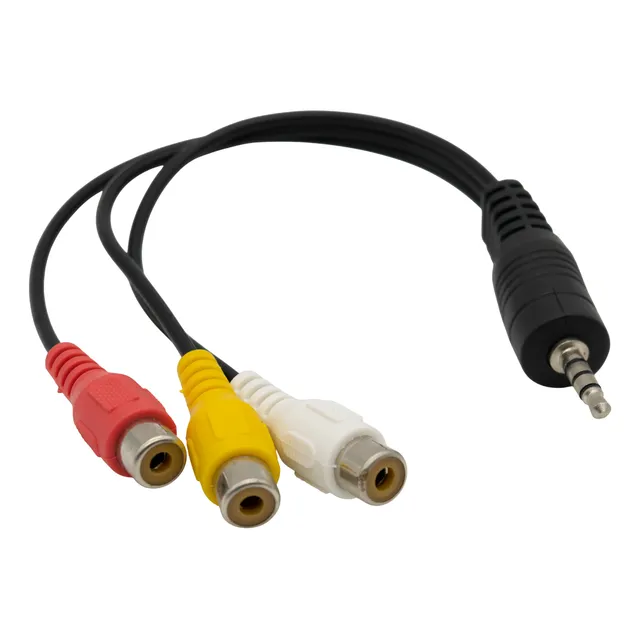 Cable Plug 3.5 A Rca Hembra Audio Y Video 20cm Cable