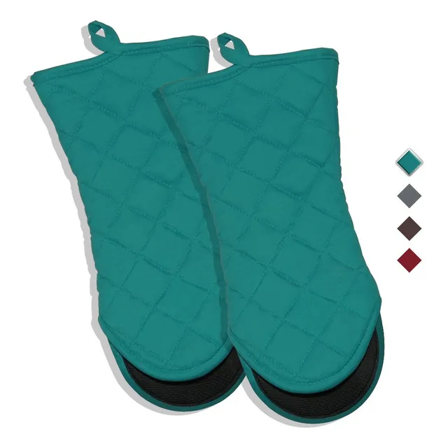 Guante Horno 7 X 13  Algodon Neopreno Juego Almohadilla Para