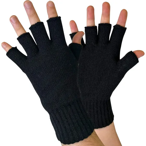 Guantes Térmicos Sin Dedos Clima Frio Moto Bici Usar Celular