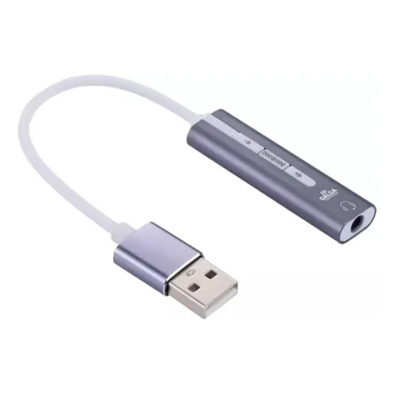 Tarjeta Controladora De Audio Jack 3.5mm 4 Polos A Usb 2.0