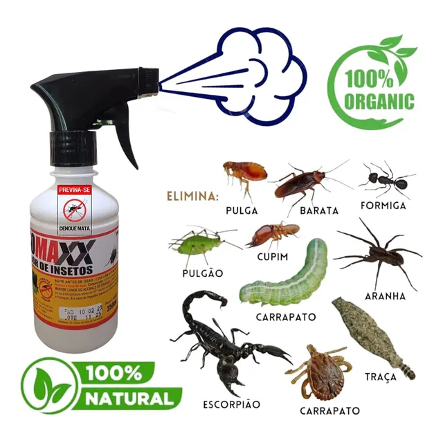 Imunizador Mata Formiga Barata Escorpião Mosquitodengue250ml