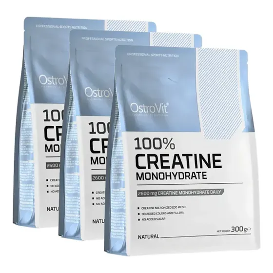 Creatina Monohidratada Ostrovit Polvo Neutro 900g (3x300g) 2600mg | Cuotas sin interés