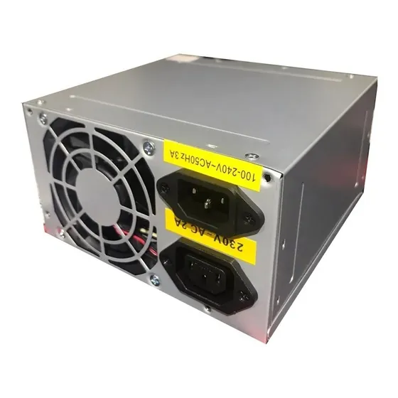 Fuente Atx Sfx 500w 20+4 Pin Sata X 2 Color Plateado