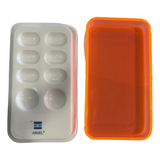 Caja Dental Para Resinas Protector De Luz Mezcla Composites Color Naranja Con Blanco Caja Dental Para Resinas Protector De Luz Mezcla Composites Color Naranja Con Blanco
