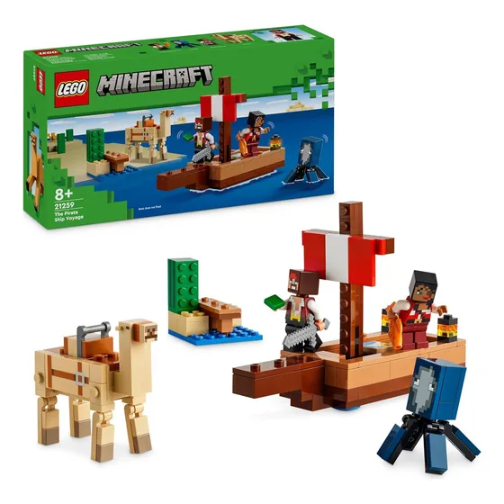 Lego Minecraft El Viaje En El Barco Pirata 8+ 21259