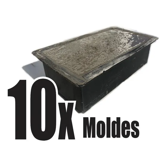 Molde Para Adoquines Pastelones De Colores Molde Cemento 10x