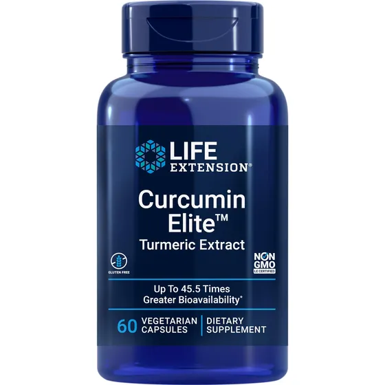 Suplemento Life Extension Curcumin Elite, Cúrcuma, 60 Cápsul