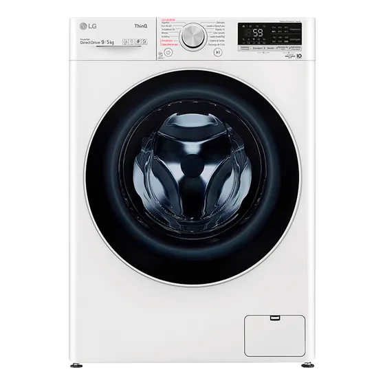 Lavasecarropas LG Frontal 9kg Inverter Thinq Wifi 