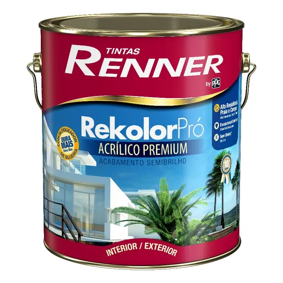 Pintura Rekolor Pro Semibrillo Renner- Megacolor Pintureria