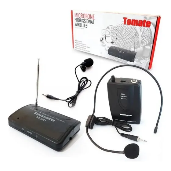Microfone Profissional Wireless Lapela Headset Sem Fio