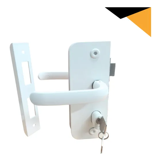 Kit Fechadura 1520ta Contra Fechadura 1504ta P/porta- Branco