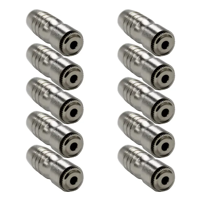 Kit 10 Conector Plug Jack P2 Trs Femea Para Linha Wireconex 