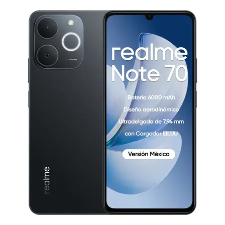 Realme Note 70 128gb/4gb Ram Tela 6.74 Cor Preto