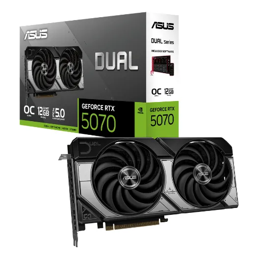 Tarjeta Gráfica Asus Dual Geforce Rtx 5070 O12gb Gddr7 Pci 5