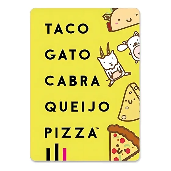 PaperGames Taco Gato Cabra Queijo Pizza Português