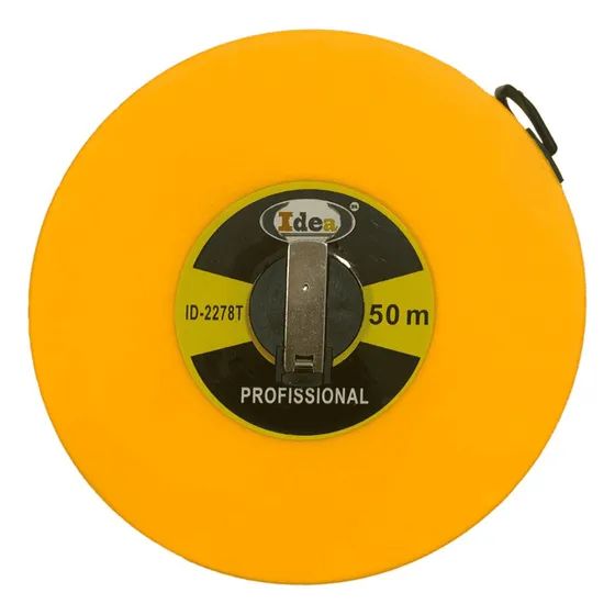 Trena Fita Métrica 50 Metros Fibra De Vidro Profissional