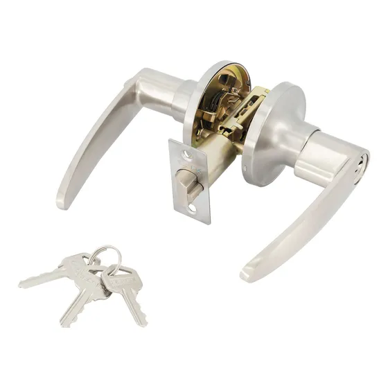 Cerradura Chapa Manija Para Puerta Recamara Plateada homex