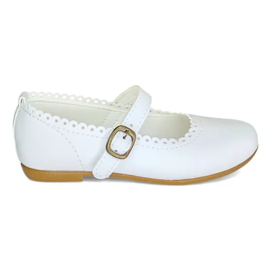 Zapato Guillermina Chatita Balerina Comunion Calada Nena Mvd