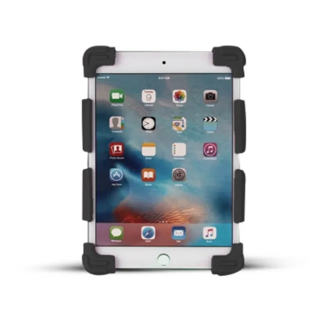 Funda Universal Silicona Tablet 7 8 Pulgadas Soporte Color Negro