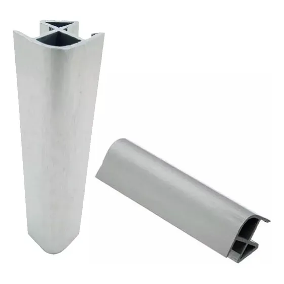 Unión Para Zocalo Aluminio 90° 120mm Gris Pack X 2 Unidades