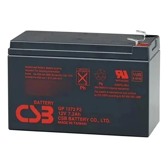 Bateria Csb Cs3 Gp 1272 F2 12vdc 28w 7.2ah Sms Apc Original
