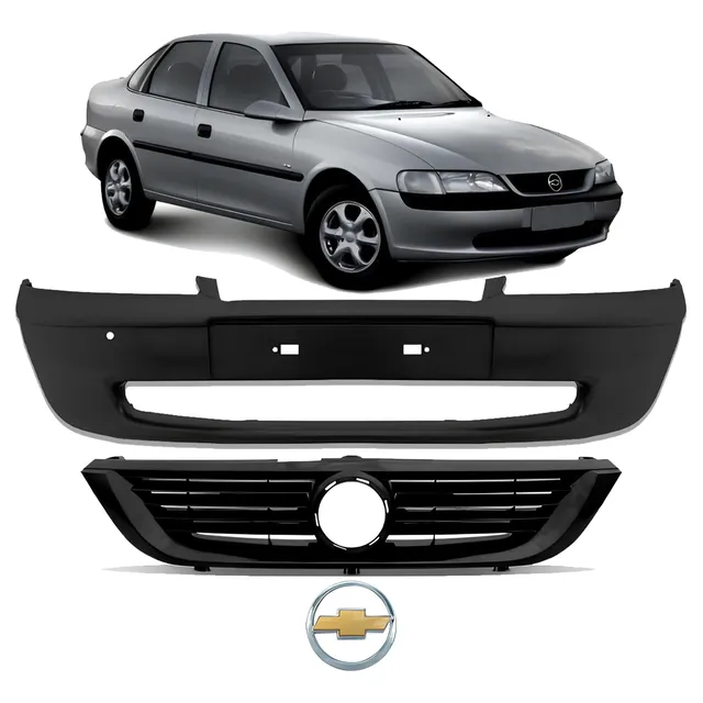 Parachoque Dianteiro Com Grade Vectra 97 98 99 + Emblema