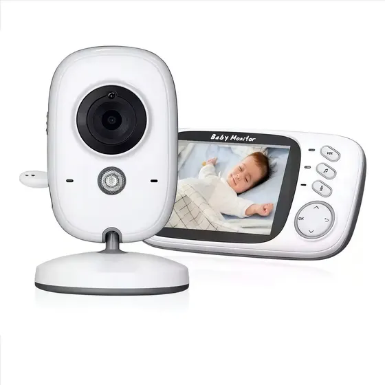 Babá Eletrônica Video Baby Noturna Sem Fio Recarregável Branco Estary Shop