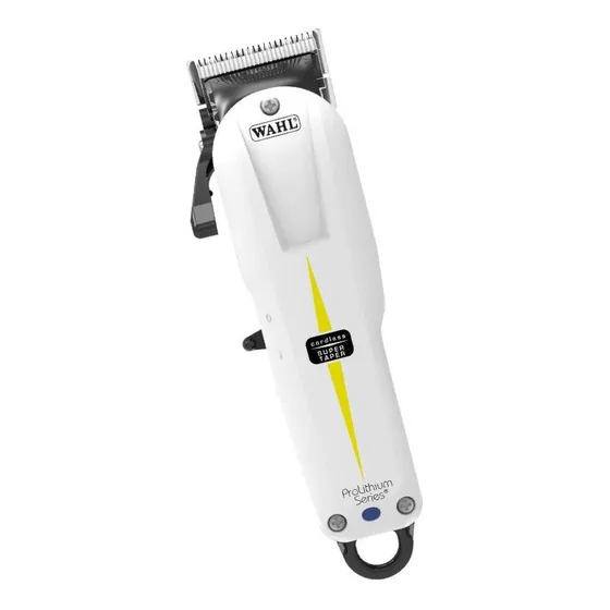 Cortadora Wahl Professional Super Taper Cordless Blanca 