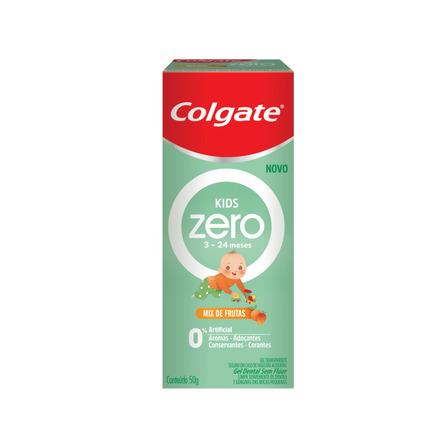 Pasta de dentes Colgate Kids Zero Mix de Frutas  em gel 50 g