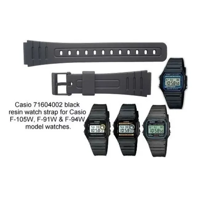 Correas Casio Reemplazo Modelos F-91w / F-94w / F-105w Nueva