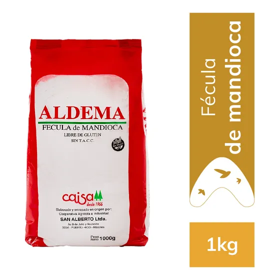 Fécula De Mandioca Caisa Aldema 1kg Sin Tacc