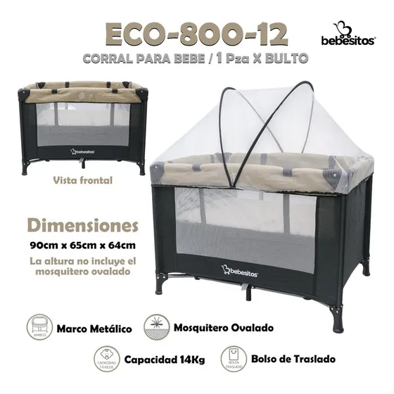 Corral Eco Bebesitos Con Mosquitero