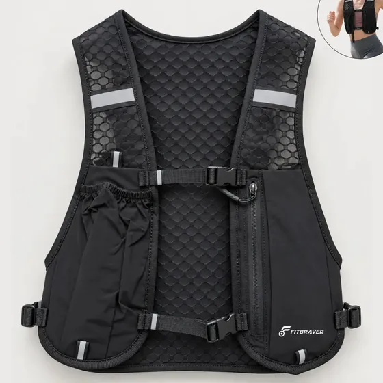 Chaleco Running Bolso Bicicleta Trotar Hidratación Mochila