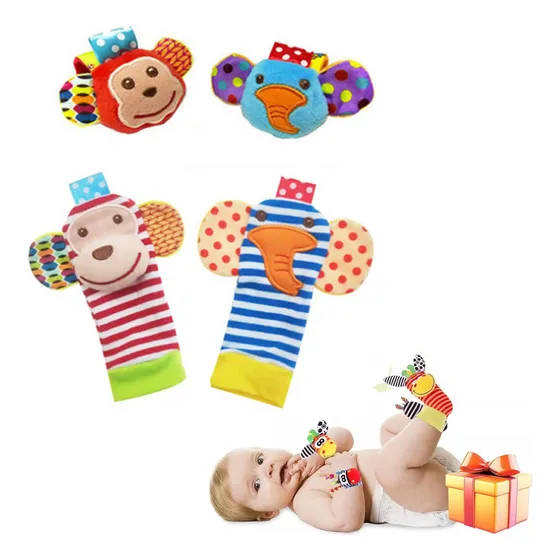 Od Brinquedo De Estimulação Precoce Rattles For Baby Socks,