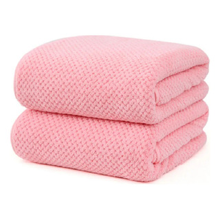 Toallas De Baño, 2 Unidades, 70 X 140 Cm, Color Rosa Toallas De Baño, 2 Unidades, 70 X 140 Cm, Color Rosa