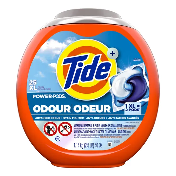 Detergente En Cápsulas Tide Pods Ultra Oxi, 25 Power Pods