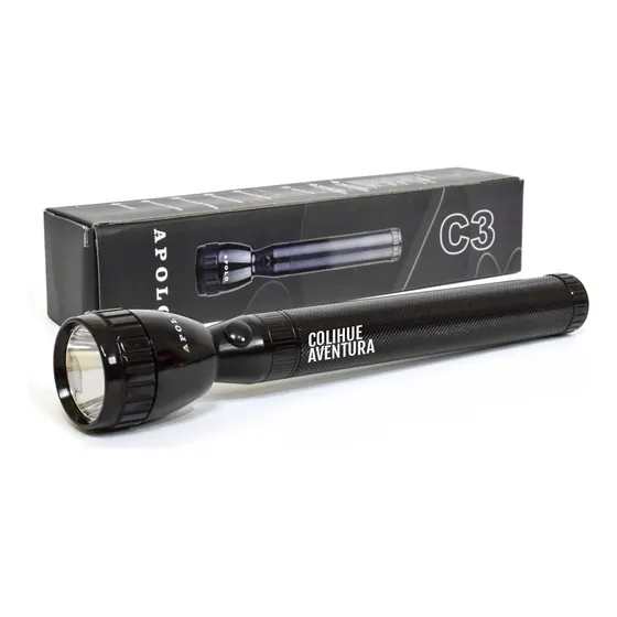 Linterna táctica Explorer Group C3-201 color negro luz blanco
