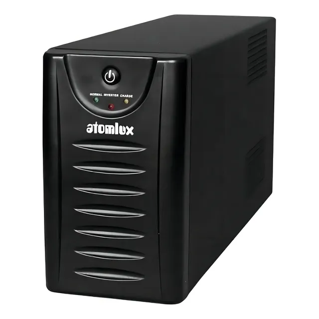 Ups Atomlux Ups1000@ 1000va Ups+estabilizador+ Proteccion Color Negro