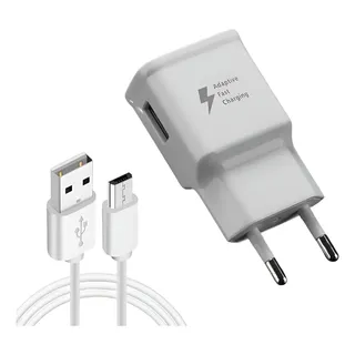 Carregador Turbo Compatível Samsung A10 A01 A02 A03 J7 J8 S7 Branco