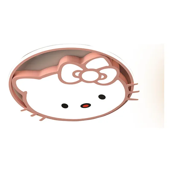 Lámpara De Techo Led Para Niños Forma Hello Kitty Decorativa