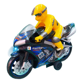 Motocicleta De Carreras Con Luz Y Sonido Fricción Autobike Motocicleta De Carreras Con Luz Y Sonido Fricción Autobike