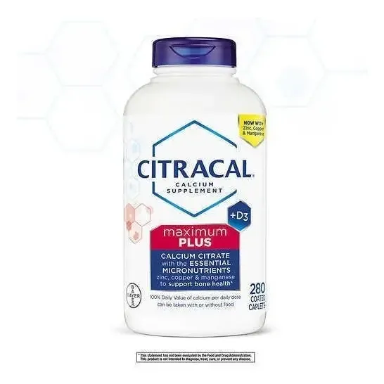 Citracal Maximum Plus Citrato De Calcio Vitamina D3 Zinc Sin Sabor