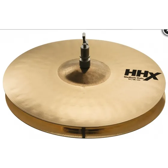 Prato Medium Hi Hat Sabian Hhx 14 Dourado-escuro