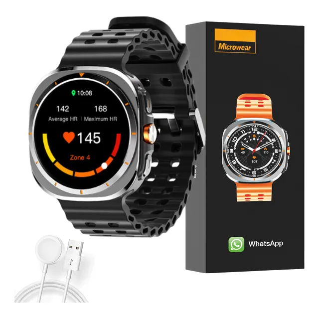 Relógio Smart Watch Inteligente Ma27 47mm Chatgpt Amoled