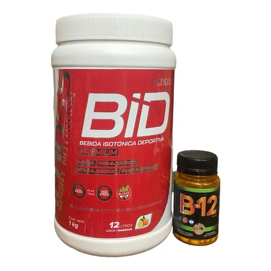 Bebida Isotonica Premiun Across 1 Kg Bid + B12 Be Positive 
