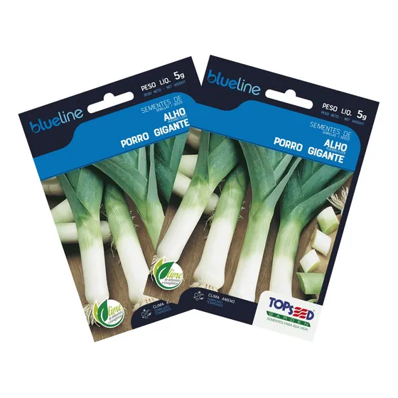 2x Sementes De Alho Porro (gigante) Blueline Topseed